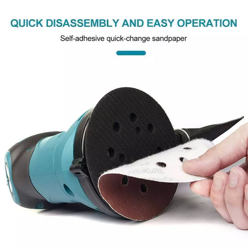 Orbital sander ready for Makita 18V battery