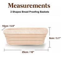Thumbnail for Bread proofing basket set components