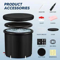 Thumbnail for Side view of inflatable ice bath tub