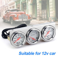 Thumbnail for 52mm Triple Kit Water Temperature Gauge Voltmeter Oil Pressure Gauge