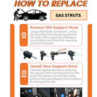 Thumbnail for Tailgate Gas Struts For Toyota Hiace Low Roof 05-18