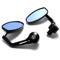 Thumbnail for Bar end mirror with black bolt and bracket