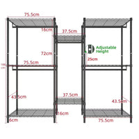 Thumbnail for Metal Wardrobe Clothes Rack