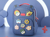 Thumbnail for Kids Tide Satchel Cartoon Backpack-Blue