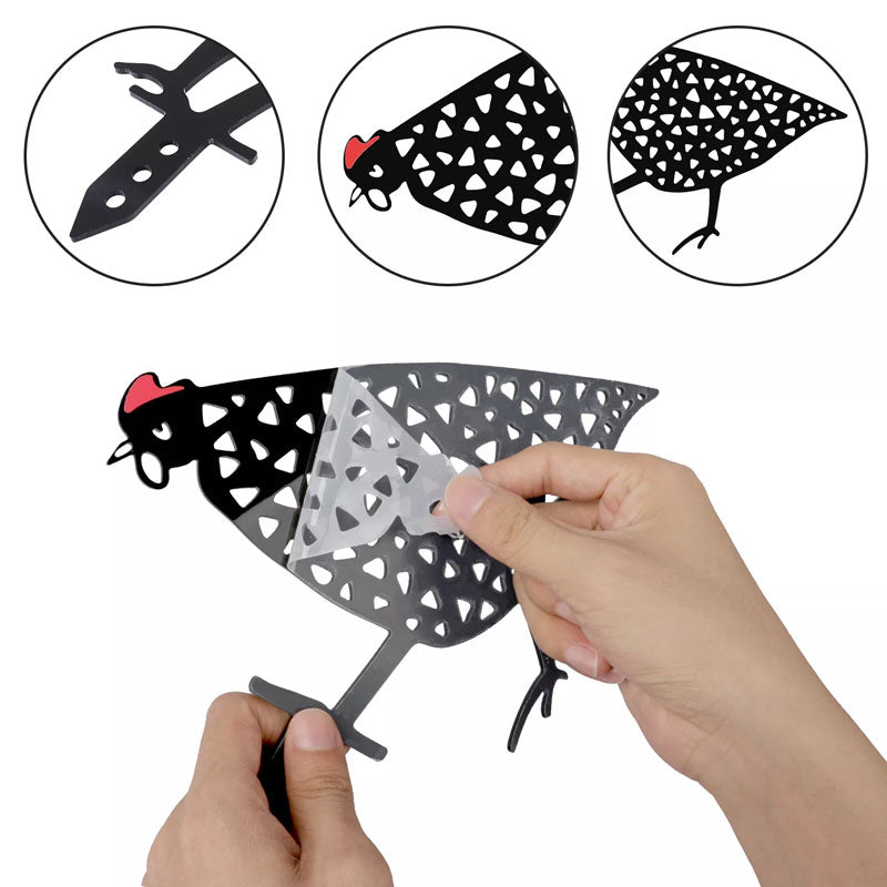 Garden Ornaments Chicken Decoration Stake