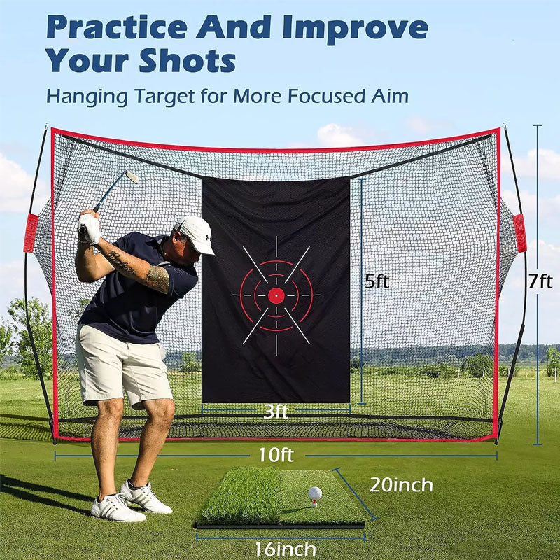 Golf Practice net with Target
