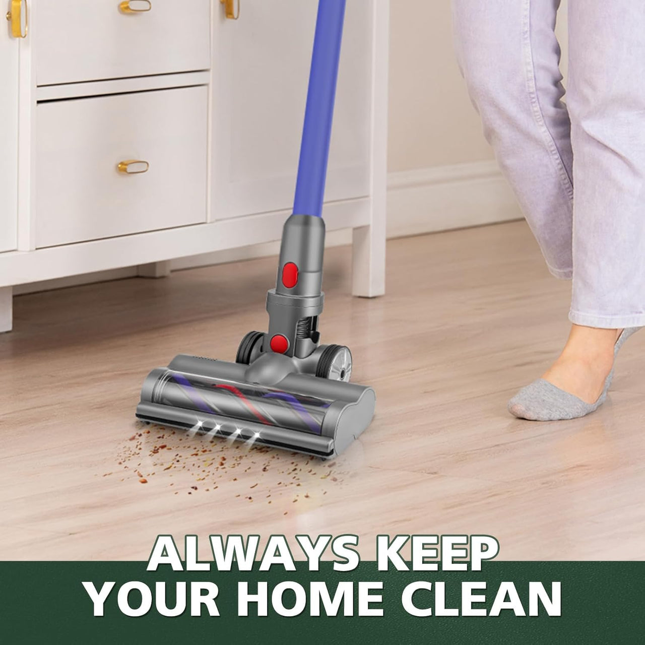 LED Light Roller Brush For Dyson V7 V8 V10 V11 SV14 V15 Head Motorhead