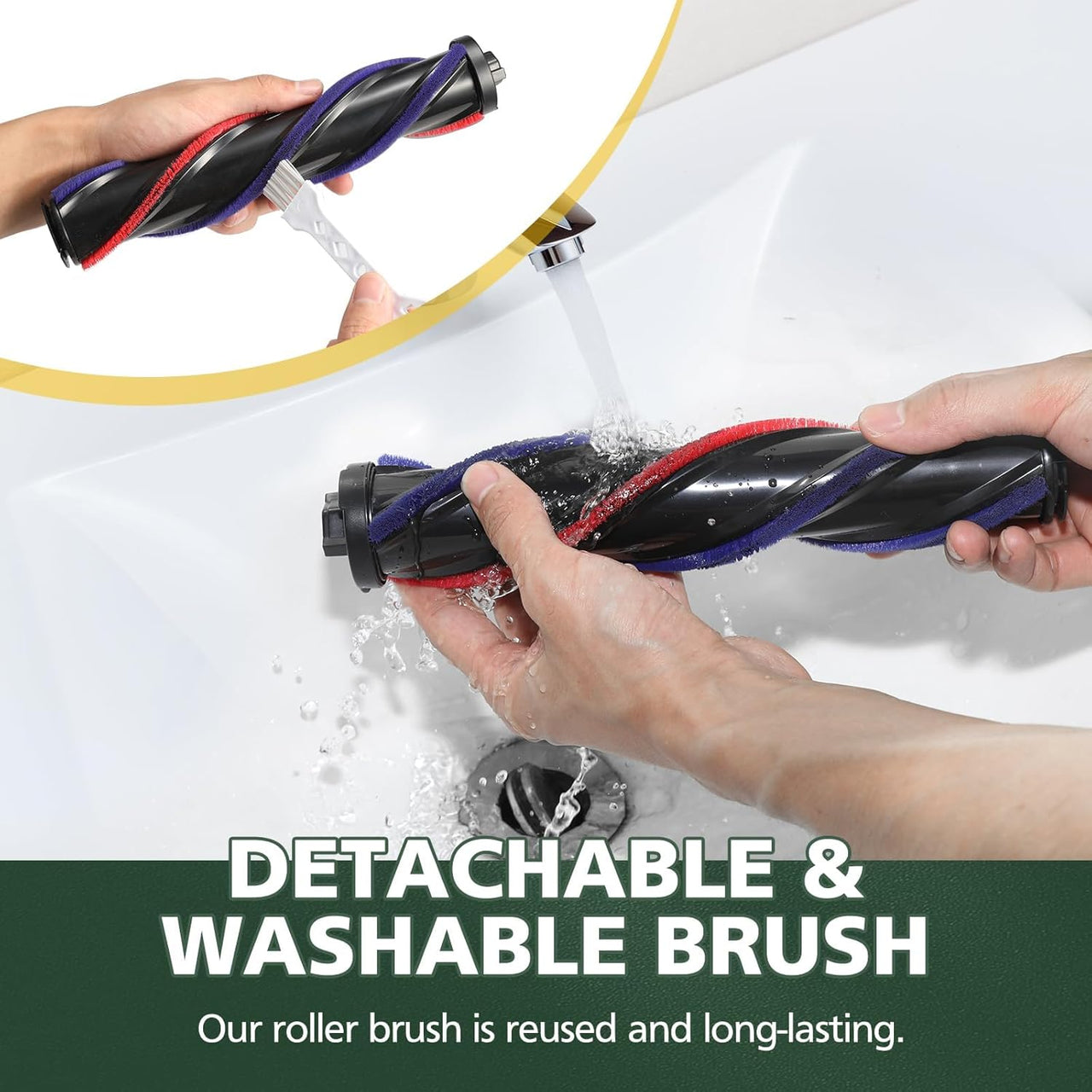 LED Light Roller Brush For Dyson V7 V8 V10 V11 SV14 V15 Head Motorhead