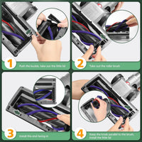 Thumbnail for LED Light Roller Brush For Dyson V7 V8 V10 V11 SV14 V15 Head Motorhead