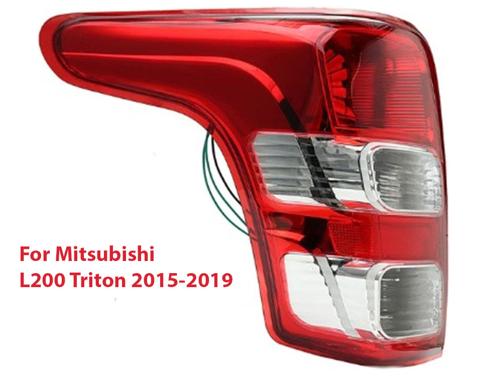 Left tail light showing clear plastic surface finish