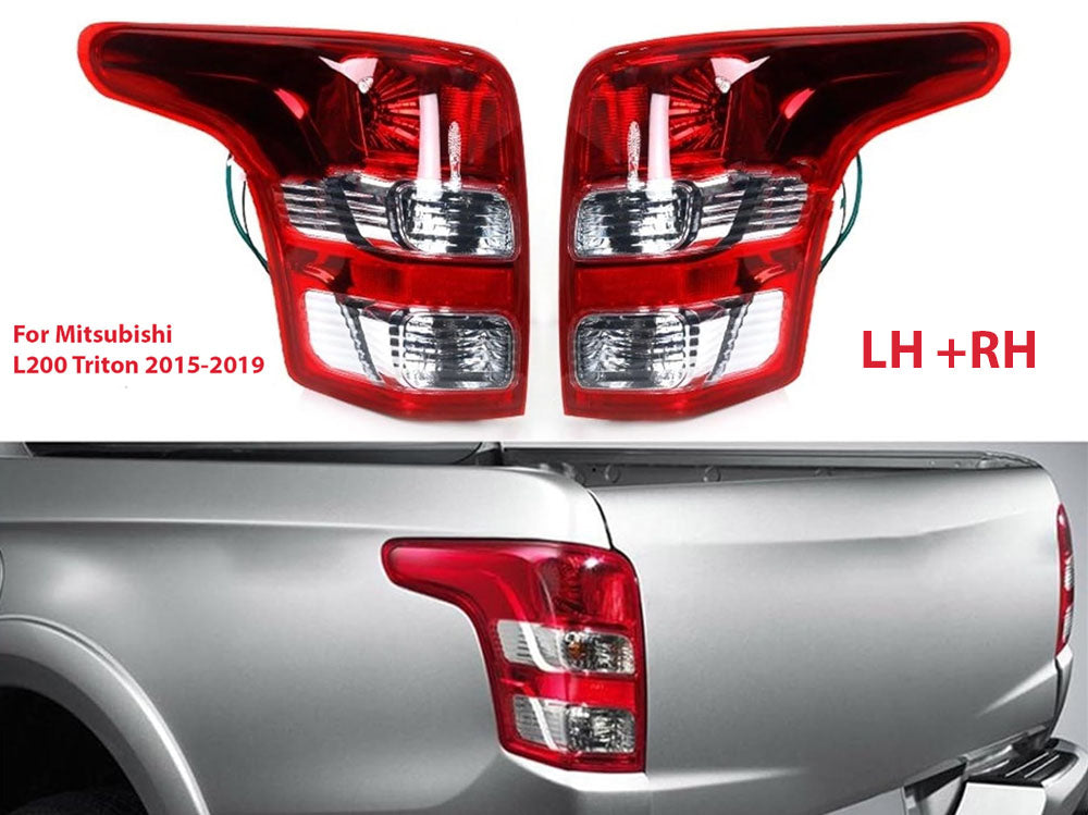 Tail light showing clear plastic surface finish