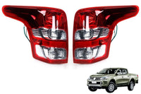 Thumbnail for Close-up of red lens on Mitsubishi L200 tail light