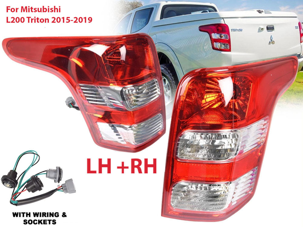 Mitsubishi L200 tail lights installed on vehicle rear