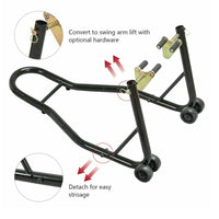 Thumbnail for Stand lifting motorcycle front wheel