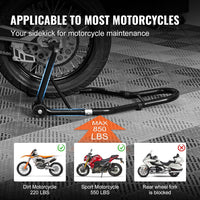 Thumbnail for Triangular force points on motorcycle stand frame