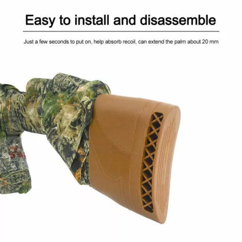 Gun Recoil Pad, Rubber Slip On Recoil Pad for Rifle, Shotgun and Butt Gun
