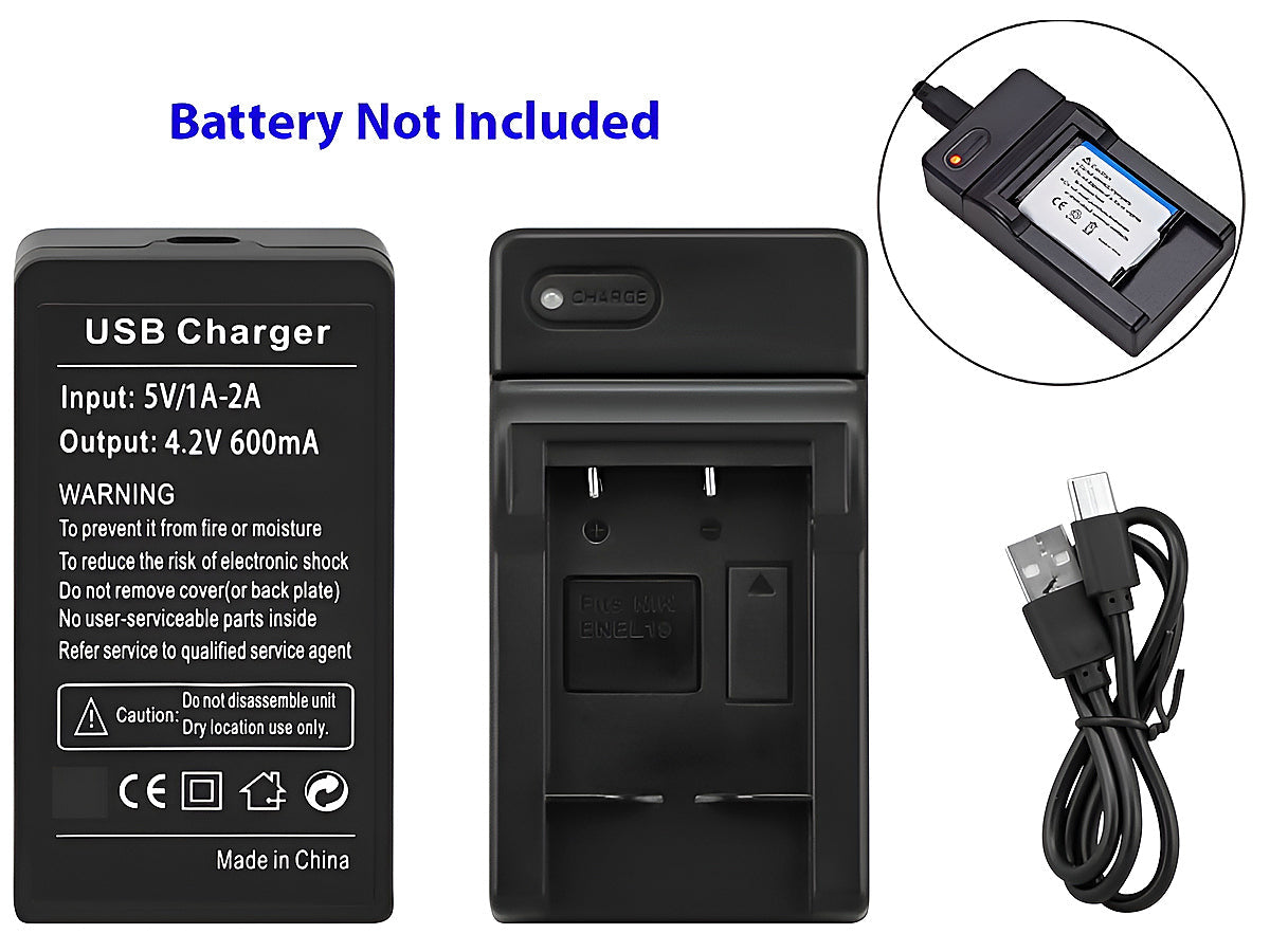Battery Charger for Nikon EN-EL19 ENEL19 EL19