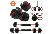 Thumbnail for Dumbbell set with included kettlebell base