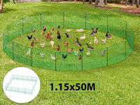 Thumbnail for 50M Chicken Fence Hen Poultry Coop Farm Runs Mesh Cage Net Habitat Safe House Pen