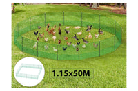 Thumbnail for 50M Chicken Fence Hen Poultry Coop Farm Runs Mesh Cage Net Habitat Safe House Pen