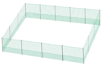 Thumbnail for Large poultry fence with 15 black posts