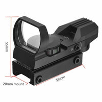 Thumbnail for Red Green Dot Sight Tactical Holo 4 Reticle