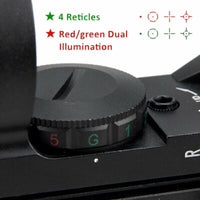 Thumbnail for Red Green Dot Sight Tactical Holo 4 Reticle