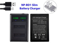Thumbnail for Battery Charger for Sony NP-BD1 NP-FR1 FT1 LCD Slim Battery Charger