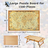 Thumbnail for Puzzle Table Craft Board Game Table Jigsaw Game Table