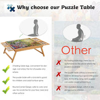 Thumbnail for Puzzle Table Craft Board Game Table Jigsaw Game Table