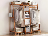 Thumbnail for Bamboo Wardrobe Clothes Rack