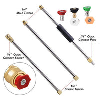 Thumbnail for 7PC 1/4 Inch High Pressure Washer Wand Extension Set