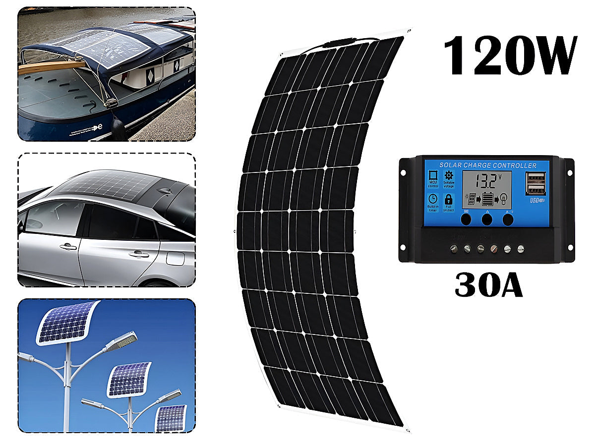120W Solar Panel with Solar Controller