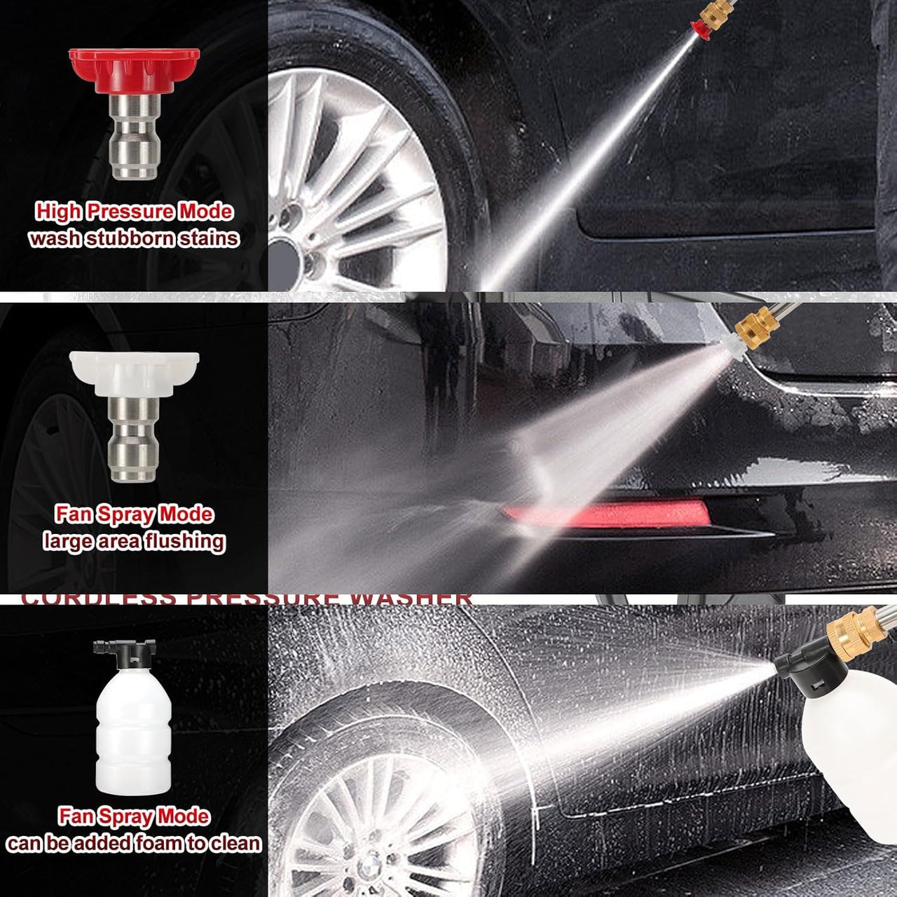 Car Washer Pressure Washer Kit Rechargeable