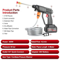 Thumbnail for Car Washer Pressure Washer Kit Rechargeable