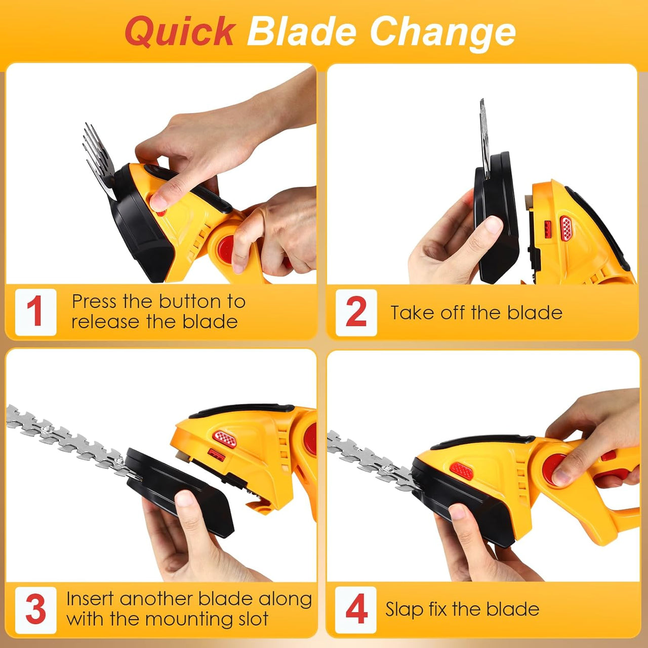 Hedge Trimmer Lawn Mower 2 in 1
