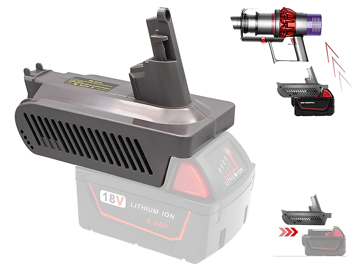 Milwaukee M18 18V Battery Adapter Converter To Dyson V10 Battery