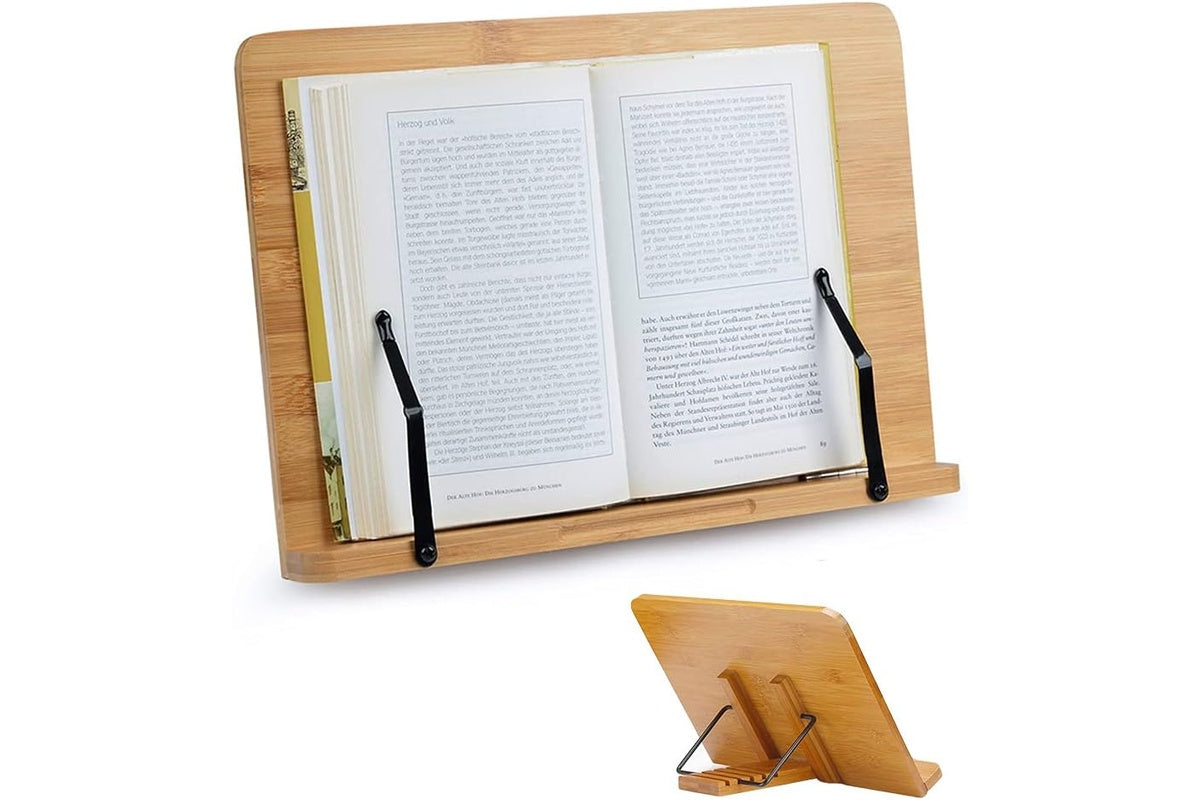 Adjustable book stand used for music sheets