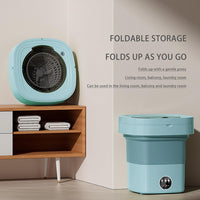 Thumbnail for Washing Machine 8L Portable Foldable Collapsible Laundry Bucket