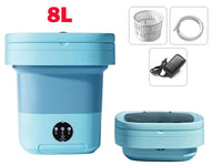 Thumbnail for Washing Machine 8L Portable Foldable Collapsible Laundry Bucket