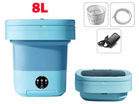 Thumbnail for Washing Machine 8L Portable Foldable Collapsible Laundry Bucket