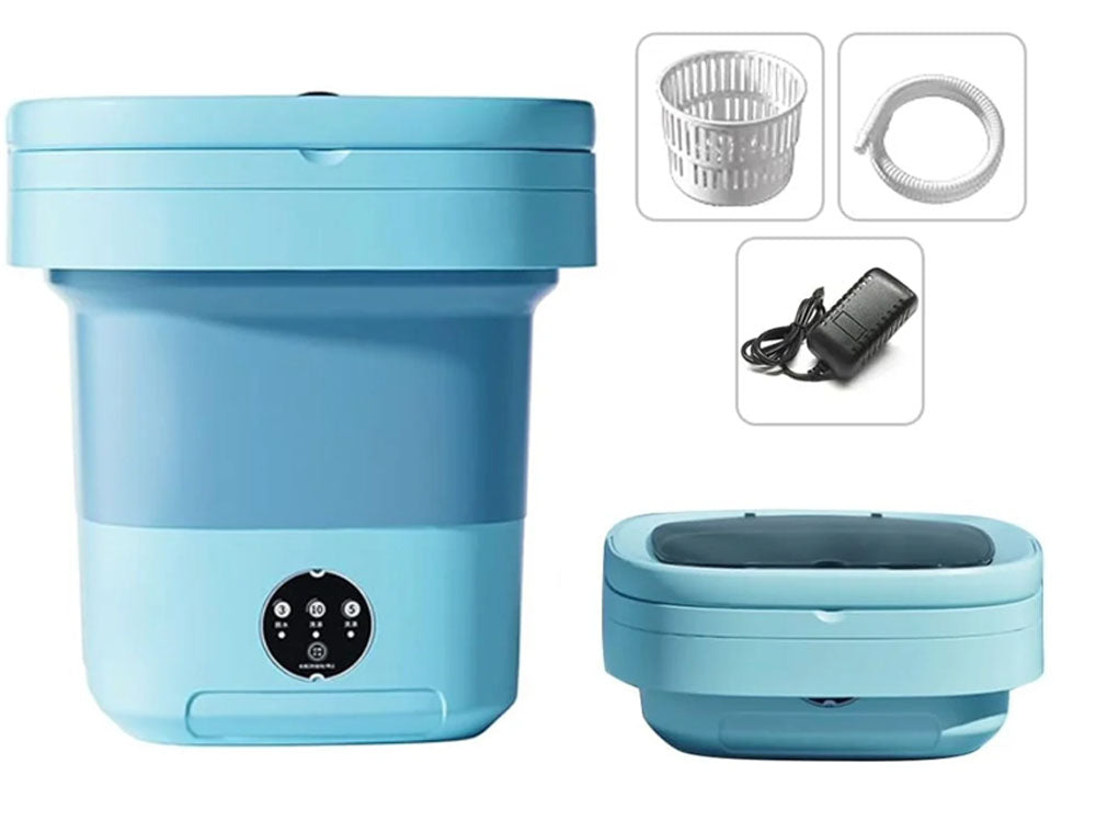 Washing Machine 8L Portable Foldable Collapsible Laundry Bucket