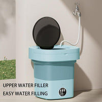 Thumbnail for Washing Machine 8L Portable Foldable Collapsible Laundry Bucket