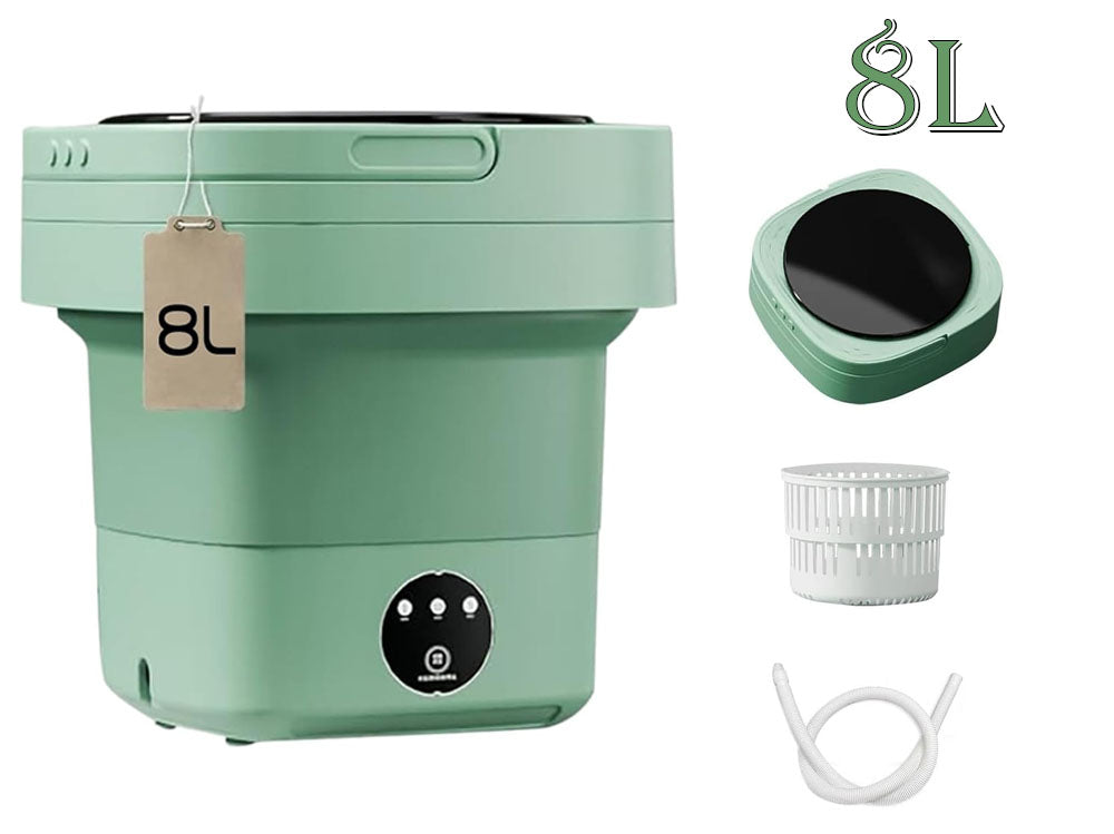 Washing Machine 8L Portable Foldable Collapsible Laundry Bucket