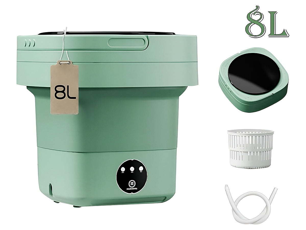 Washing Machine 8L Portable Foldable Collapsible Laundry Bucket