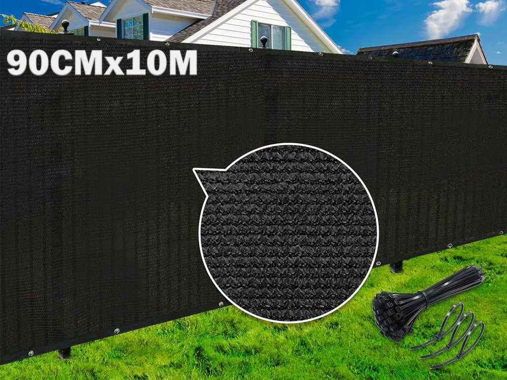 Privacy netting fence screen black 90cm height