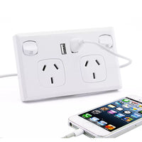 Thumbnail for Double Power Point Wall Socket with USB