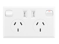 Thumbnail for Double Power Point Wall Socket with USB