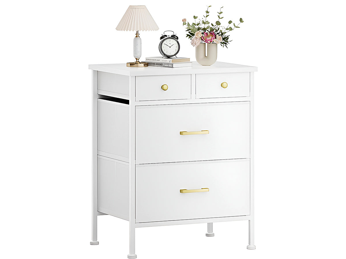 Storage Cabinet White  4 drawers