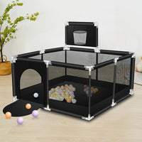 Thumbnail for Portable Baby Playpen Fence Gate Wall Fence Barrier Play Gym Mat 125cm